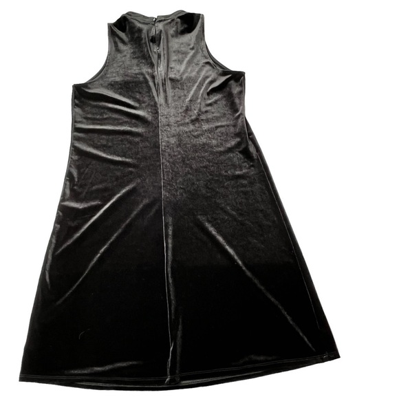 WORTHINGTON Black Velvet Velour Sleeveless Keyhole Cocktail Dress Size M - Picture 13 of 16